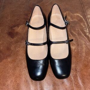 Madewell Mary Jane heels, women’s size 6, black color, worn once!
